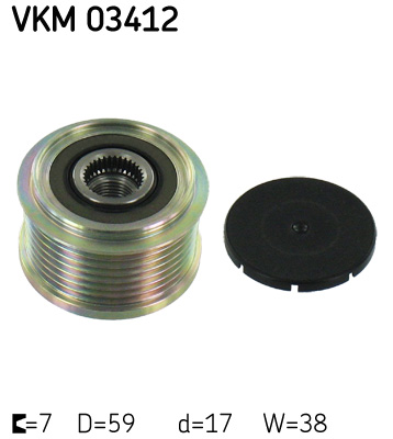 SKF Generátor szabadonfutó VKM03412_SKF